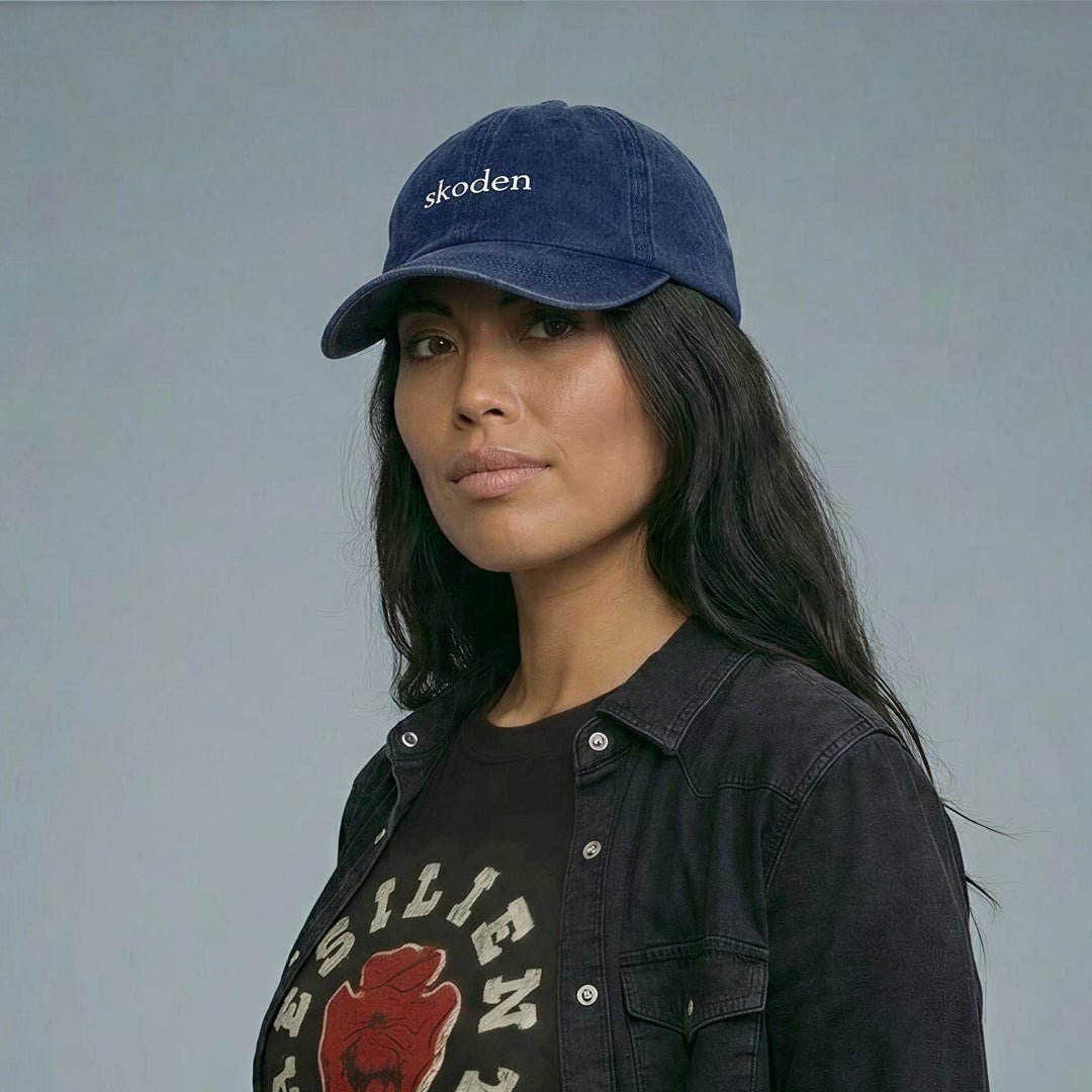 SKODEN Washed Navy Dad Hat