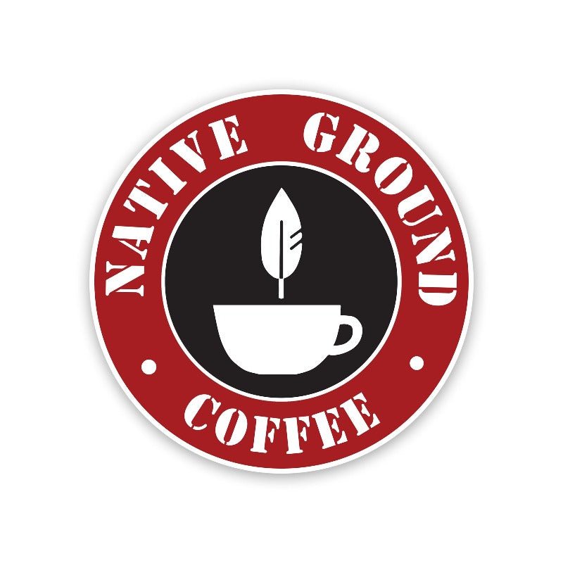 Native Ground Coffee sticker 3" x 3"